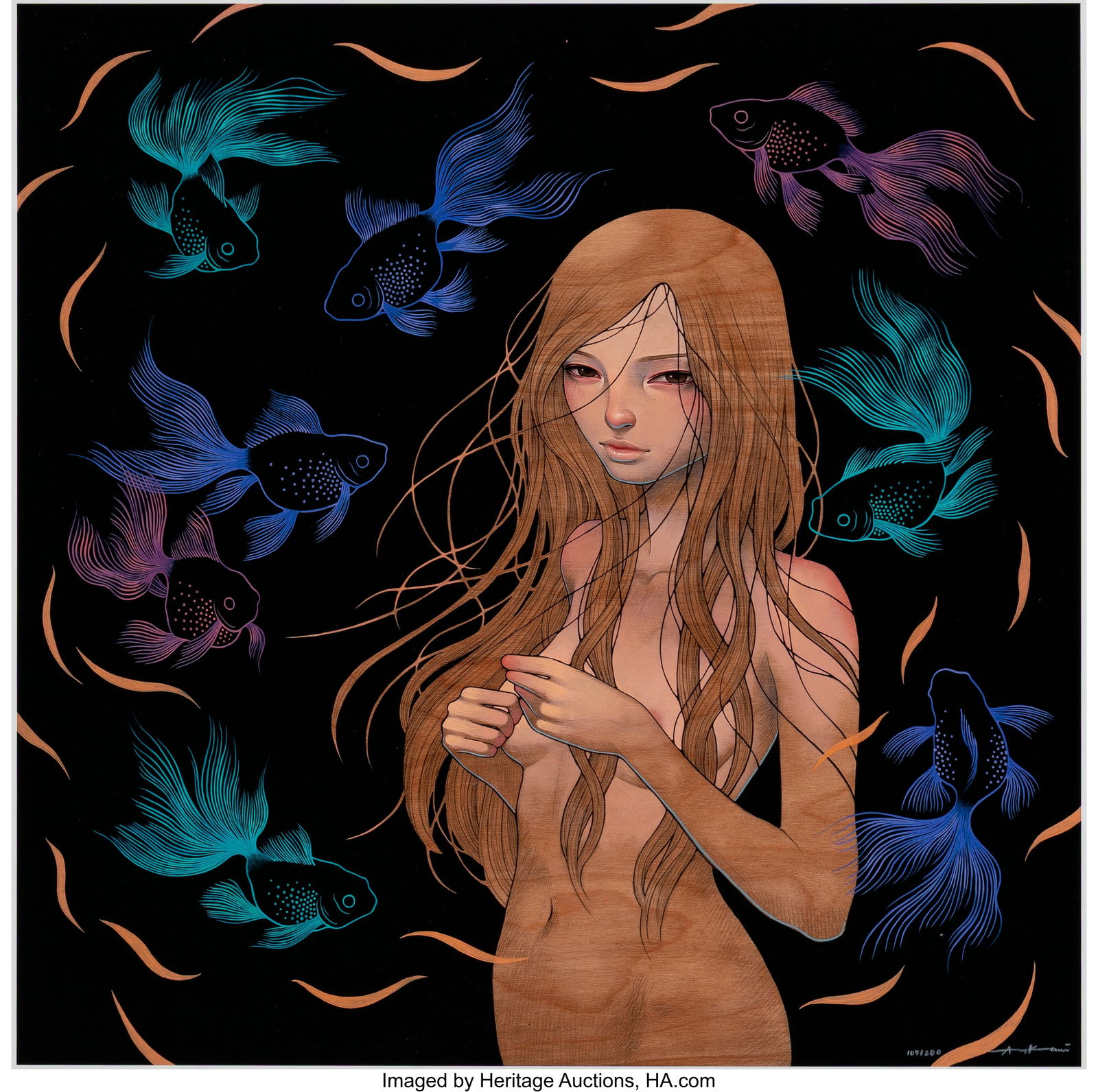 Audrey Kawasaki (b. 1982) Keeper, 2025 Giclée p: Audrey Kawasaki (b. 1982) Keeper, 2025 Giclée print in colors on wove paper 18 x 18 inches (45.7 x 45.7 cm) (sheet) Ed. 105/2