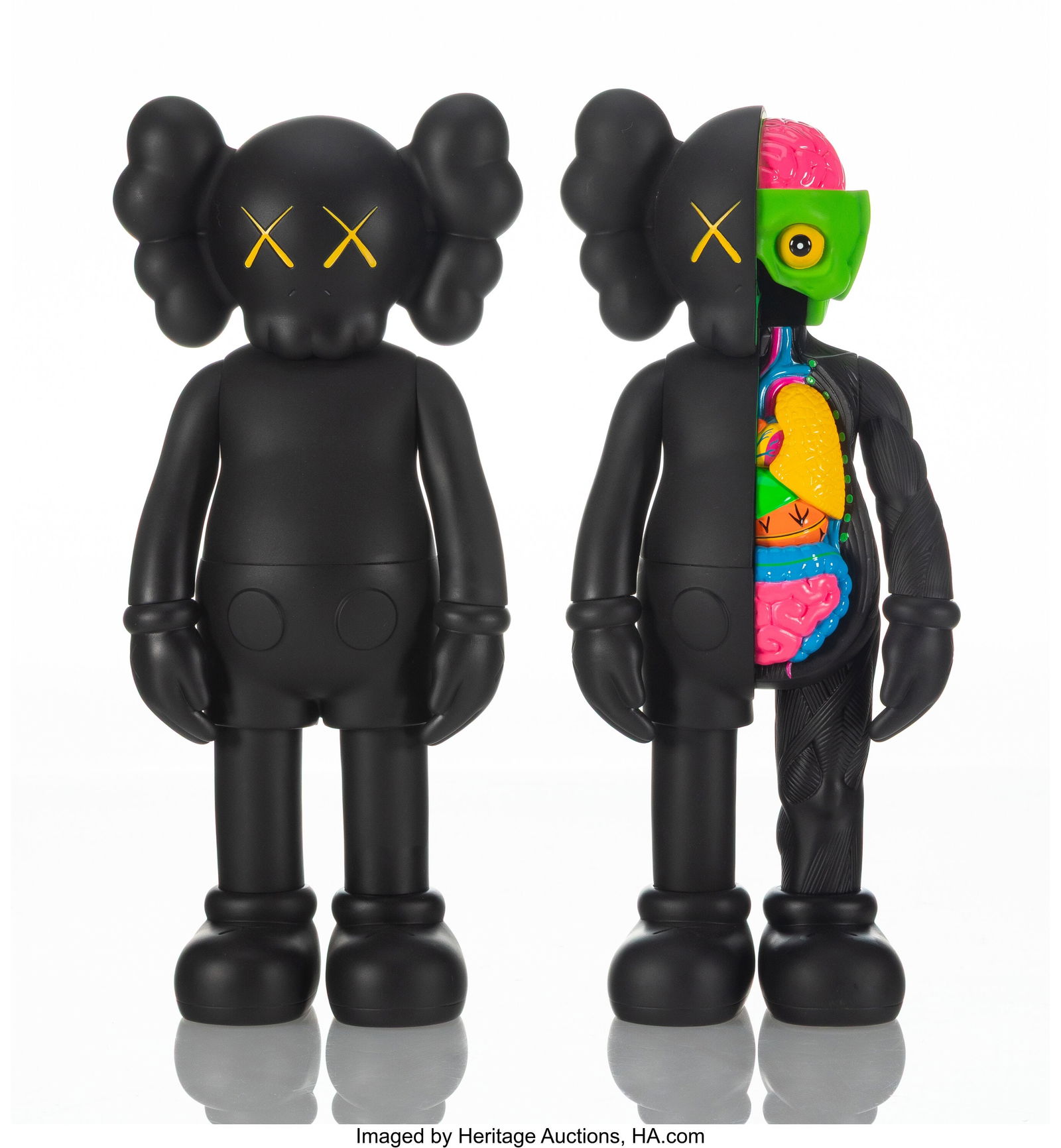 KAWS (b. 1974) Companion; Companion Flayed (Blac (1 of 3)