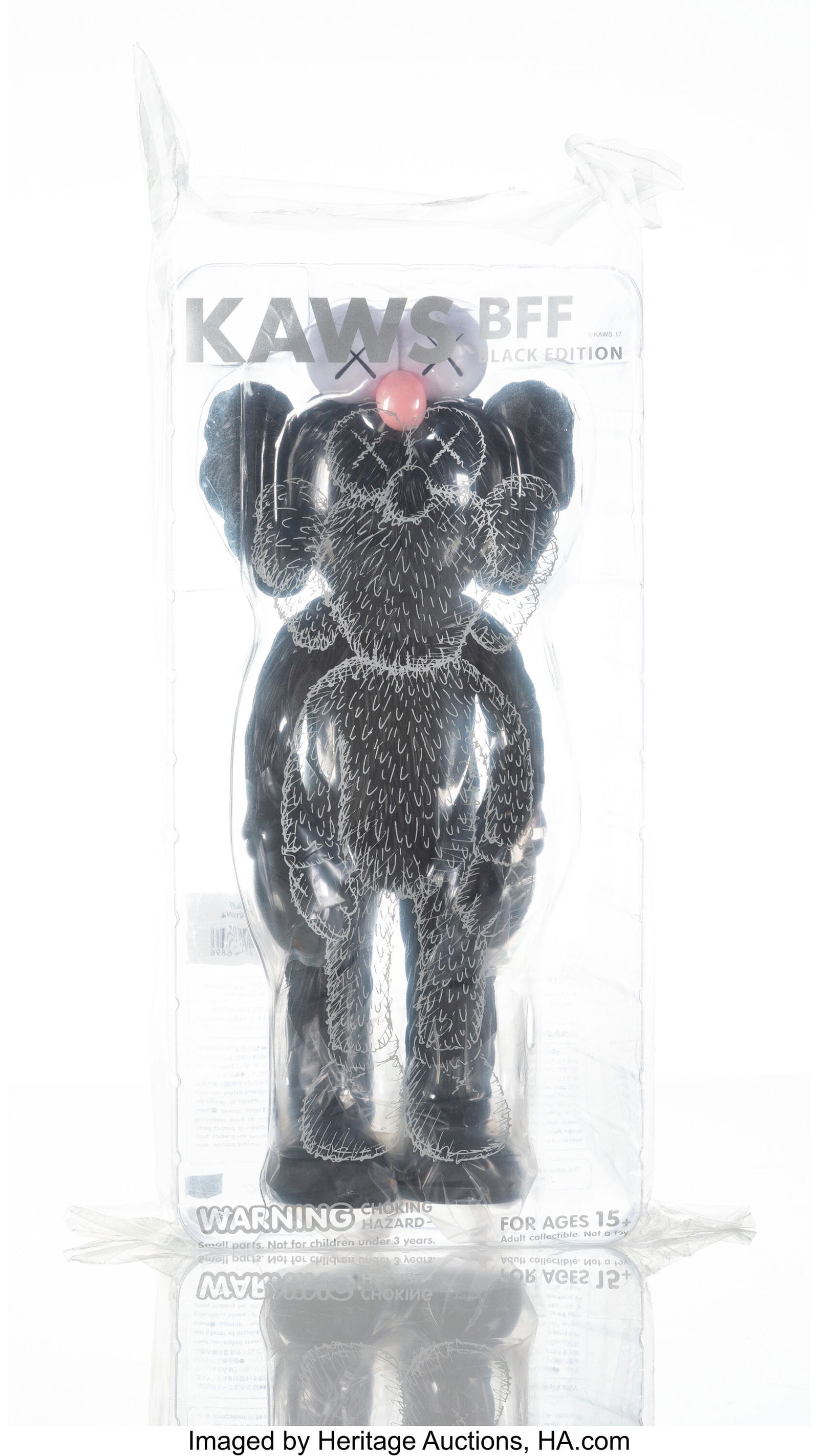 KAWS (b. 1974) BFF Companion (Black), 2017 Paint (1 of 3)