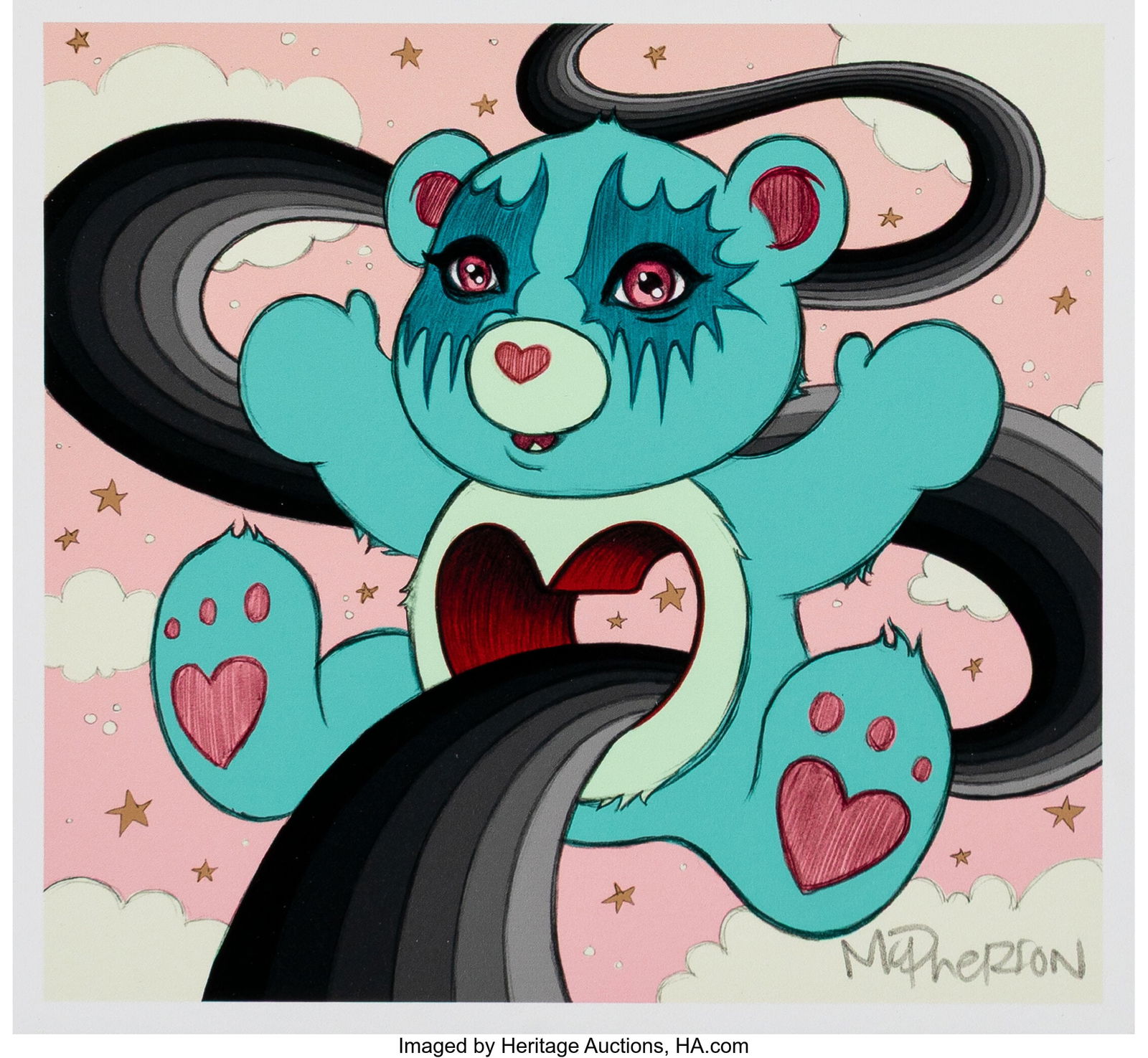 Tara McPherson (b. 1976) Tenderheart Care Bear P: Tara McPherson (b. 1976) Tenderheart Care Bear Print (Blue), 2018 Archival pigment print in colors on wove paper 4-5/8 x 5 inches (11.7 x 12.7 c