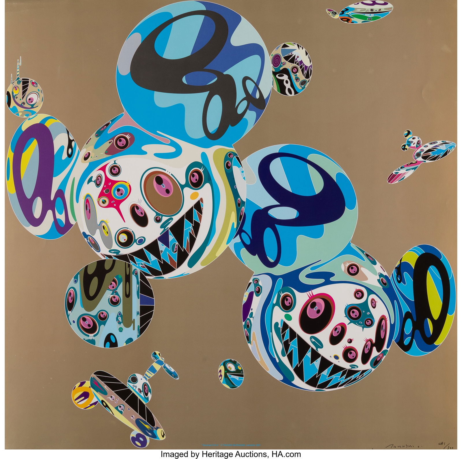 Takashi Murakami (b. 1962) Reversal D.N.A., (1 of 2)