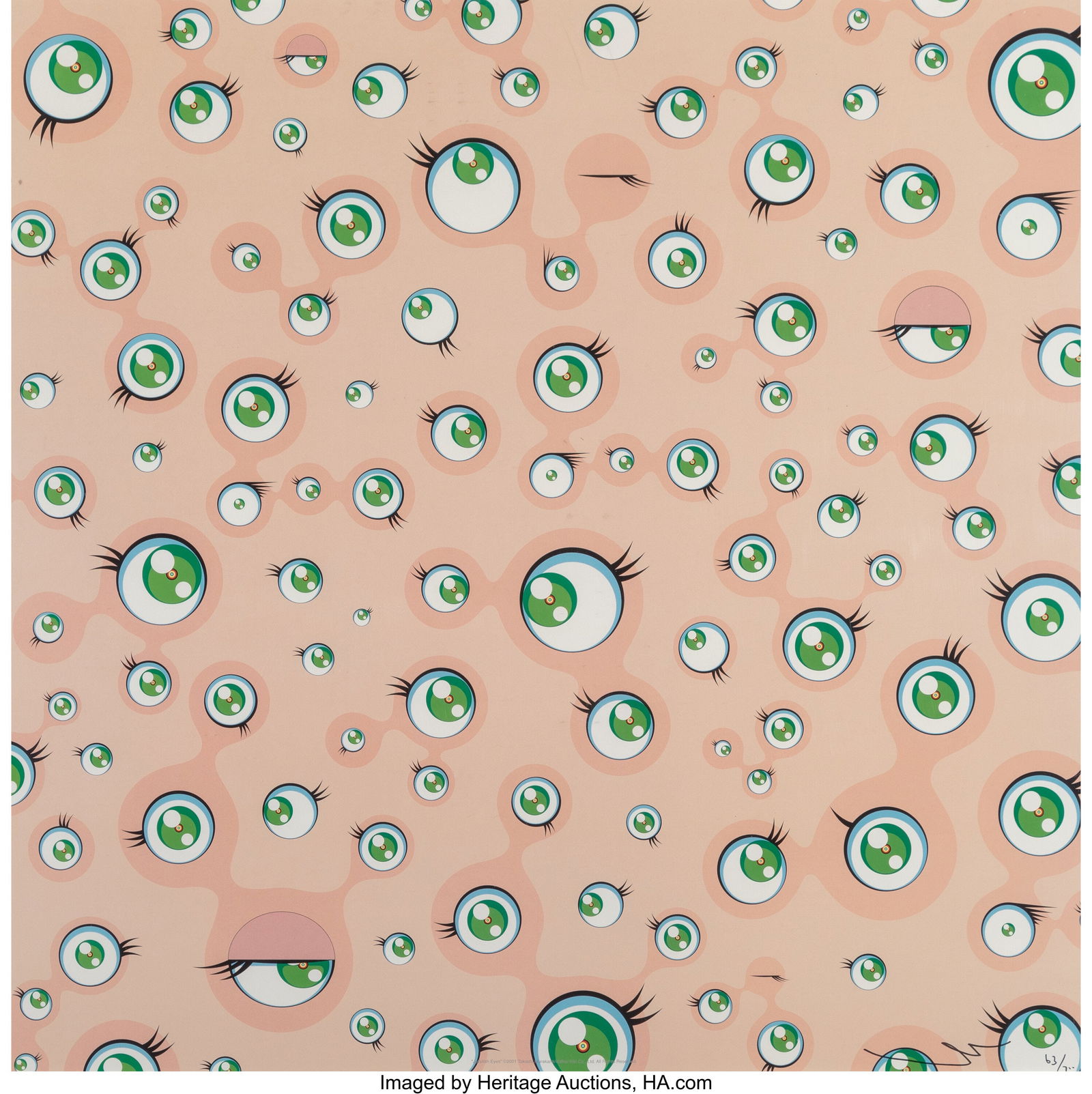 Takashi Murakami (b. 1962) Jellyfish Eyes, 2001 (1 of 2)