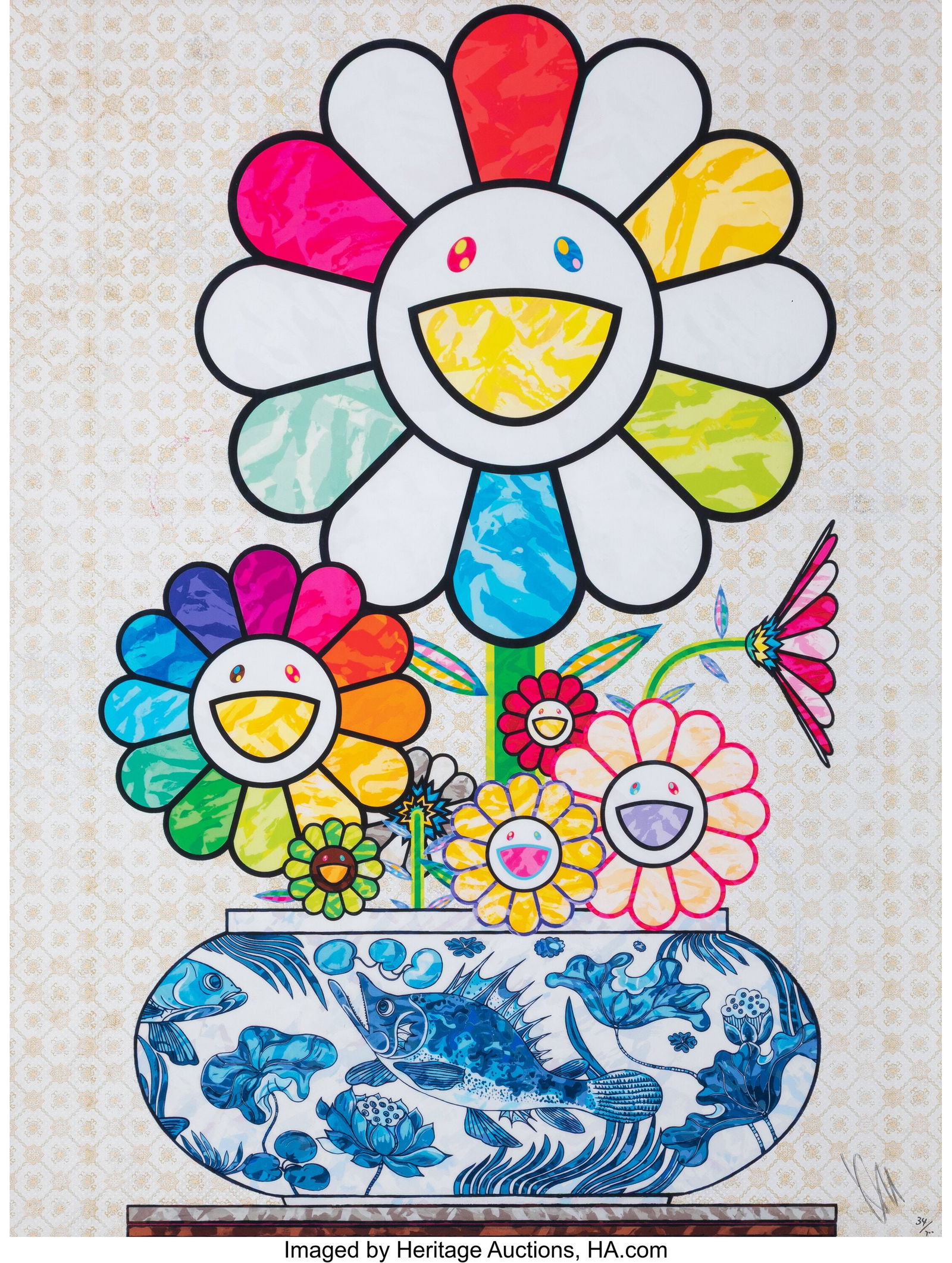 Takashi Murakami (b. 1962) Murakami Flowers in a (1 of 1)