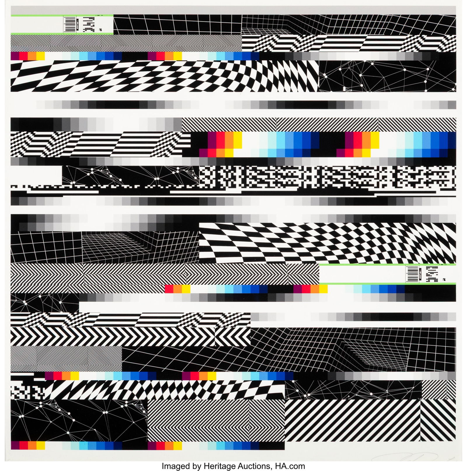 Felipe Pantone (b. 1986) Chromadynamica 61, 2018: Felipe Pantone (b. 1986) Chromadynamica 61, 2018 Archival pigment print in colors on wove paper 20 x 20 inches (50.8 x 50.8 cm) (sheet)