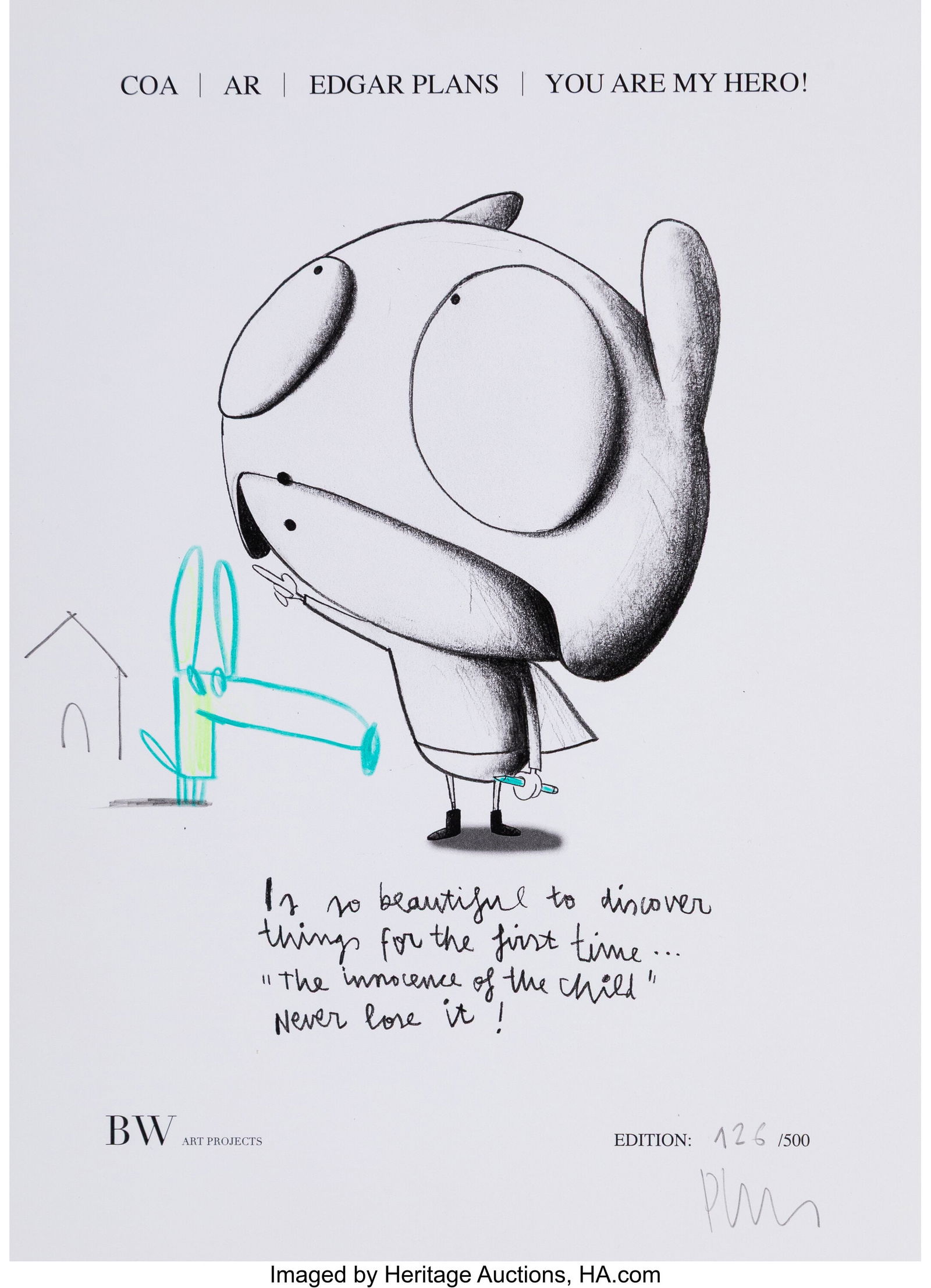 Edgar Plans (b. 1977) You Are My Hero, (Original (1 of 1)