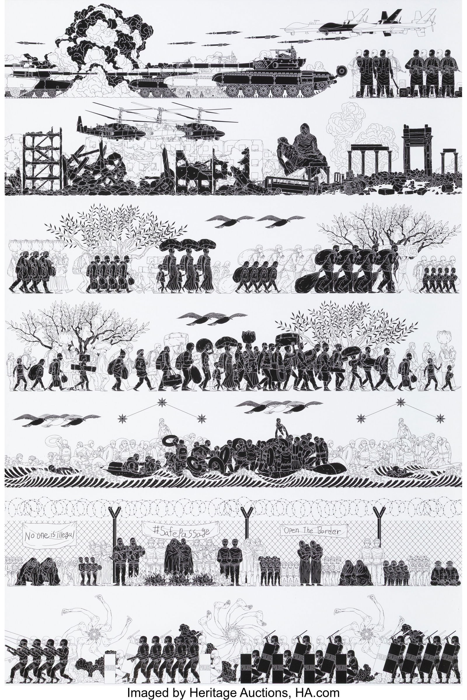 Ai Weiwei (b. 1957) Odyssey, 2017 Offset lithogr (1 of 1)