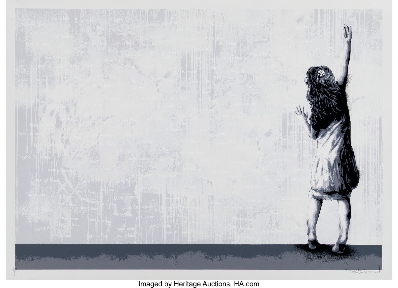 Martin Whatson (b. 1984) Less is More, 2014 Scre: Martin Whatson (b. 1984) Less is More, 2014 Screenprint in colors on Somerset paper 21-1/4 x 29-1/8 inches (54.0 x 74.0 cm) (sheet) A&p