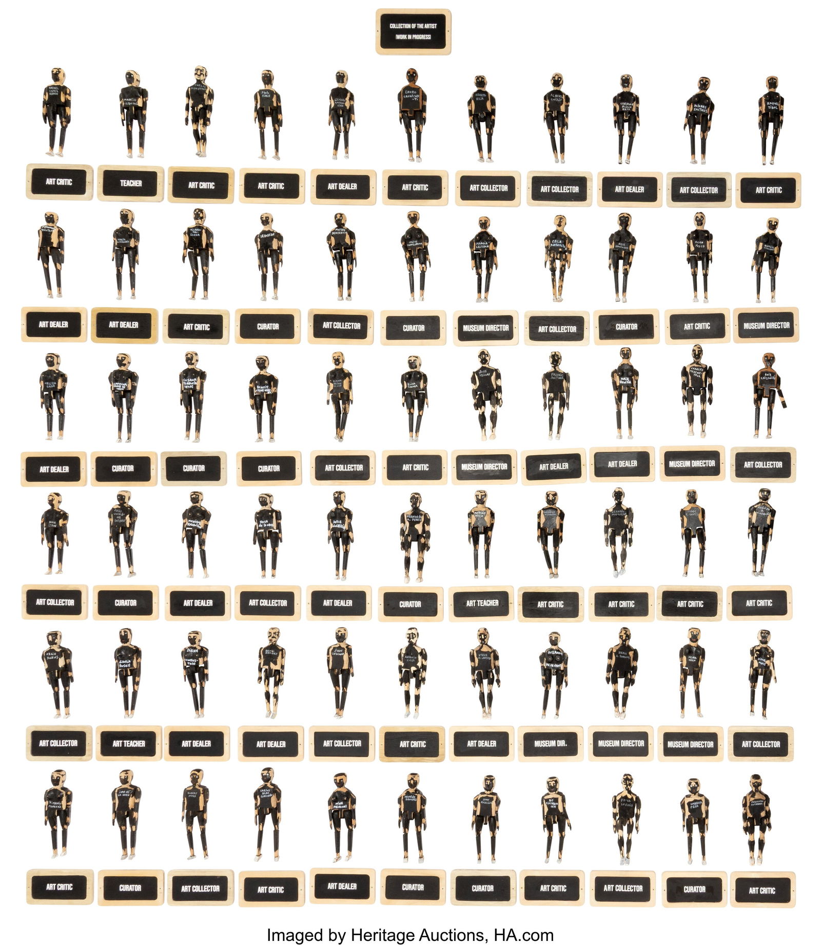 Ruben Torres Llorca (b. 1957) Collection of the: Ruben Torres Llorca (b. 1957) Collection of the Artist (Work In Progress) Carved wood, metal, paint, and chalkboards 92 x 80 inches (233.7 x 20