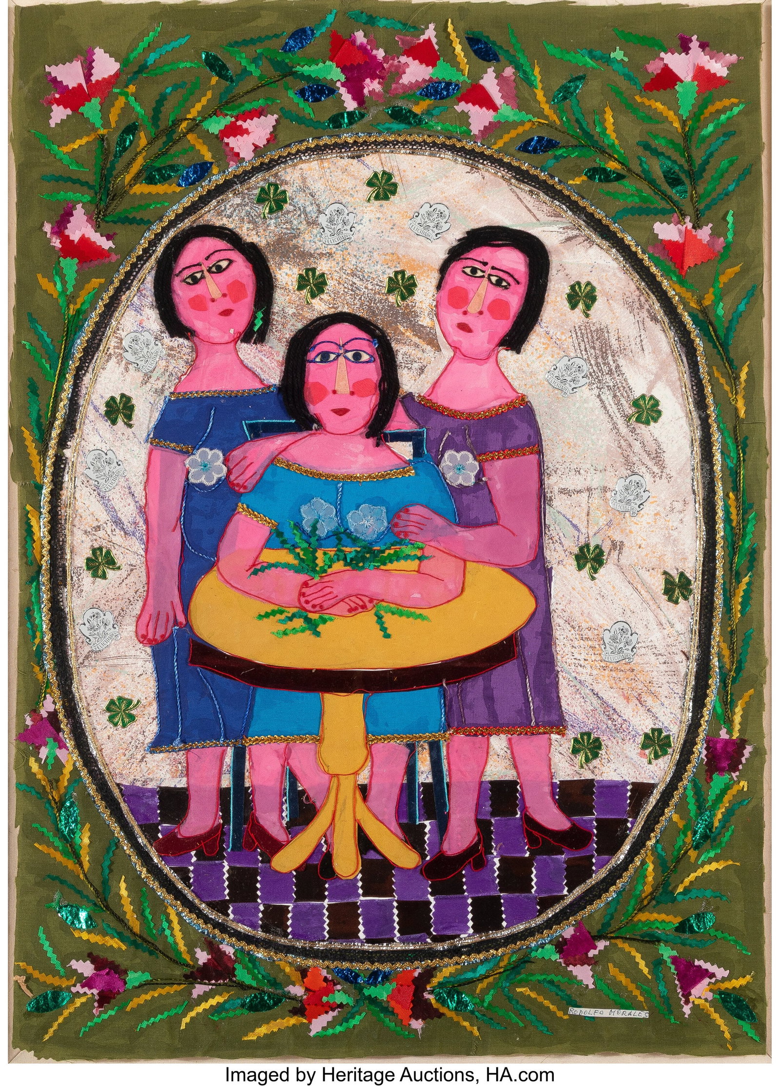 Rodolfo Morales (1925-2001) Three Ladies Mixed m (1 of 3)