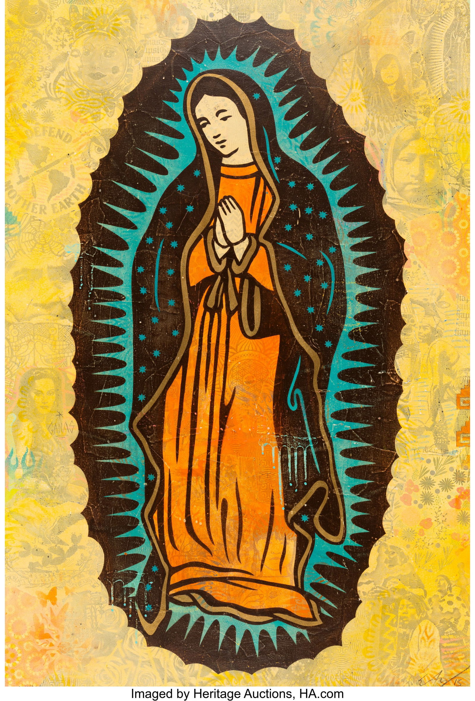 Ernesto Yerena (b. 1987) Gana Virgen, 2015 Scree (1 of 3)