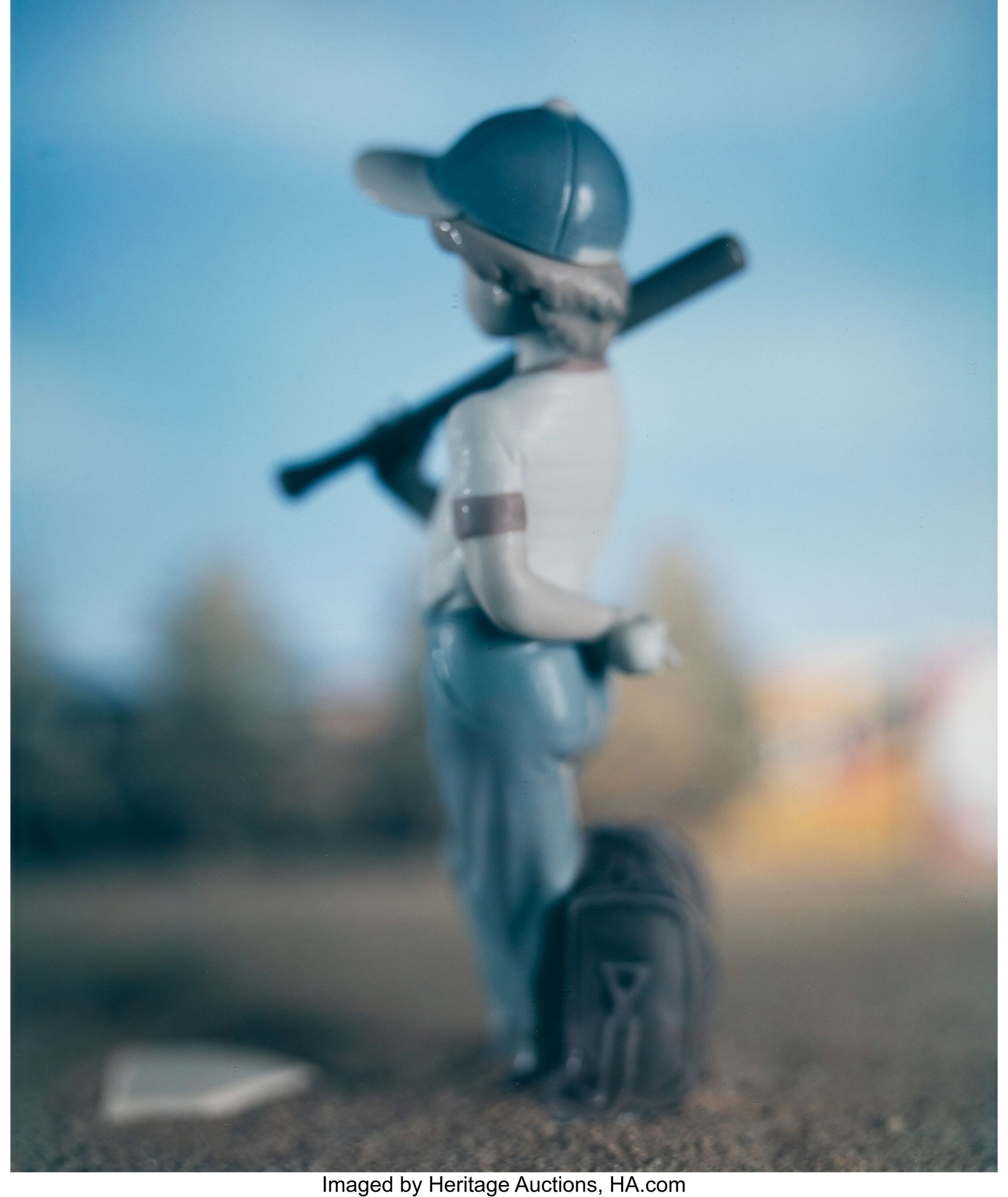 David Levinthal (American, b. 1949) Lladro "Can: David Levinthal (American, b. 1949) Lladro "Can I Play", (from Baseball series), 2004 Unique Polaroid print 24 x 20-1/2 inches (61.0 x 52&p