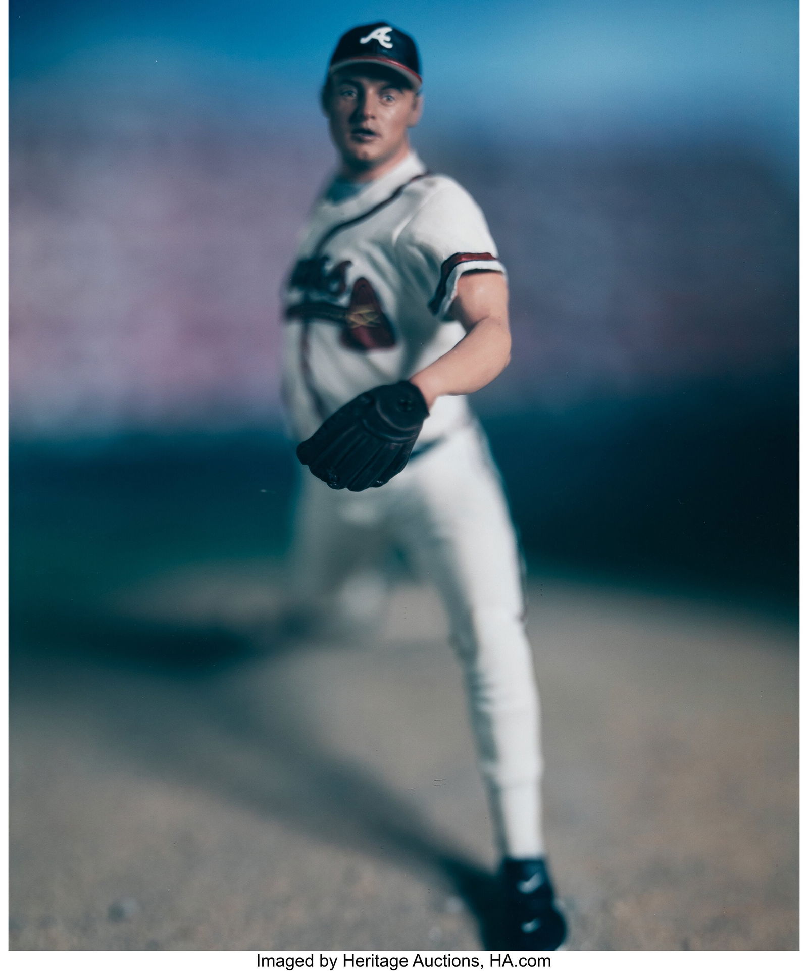David Levinthal (American, b. 1949) Greg Maddux,: David Levinthal (American, b. 1949) Greg Maddux, Atlanta Braves (from Baseball series), 2004 Unique Polaroid print 24 x 20-1/2 inches (61.0
