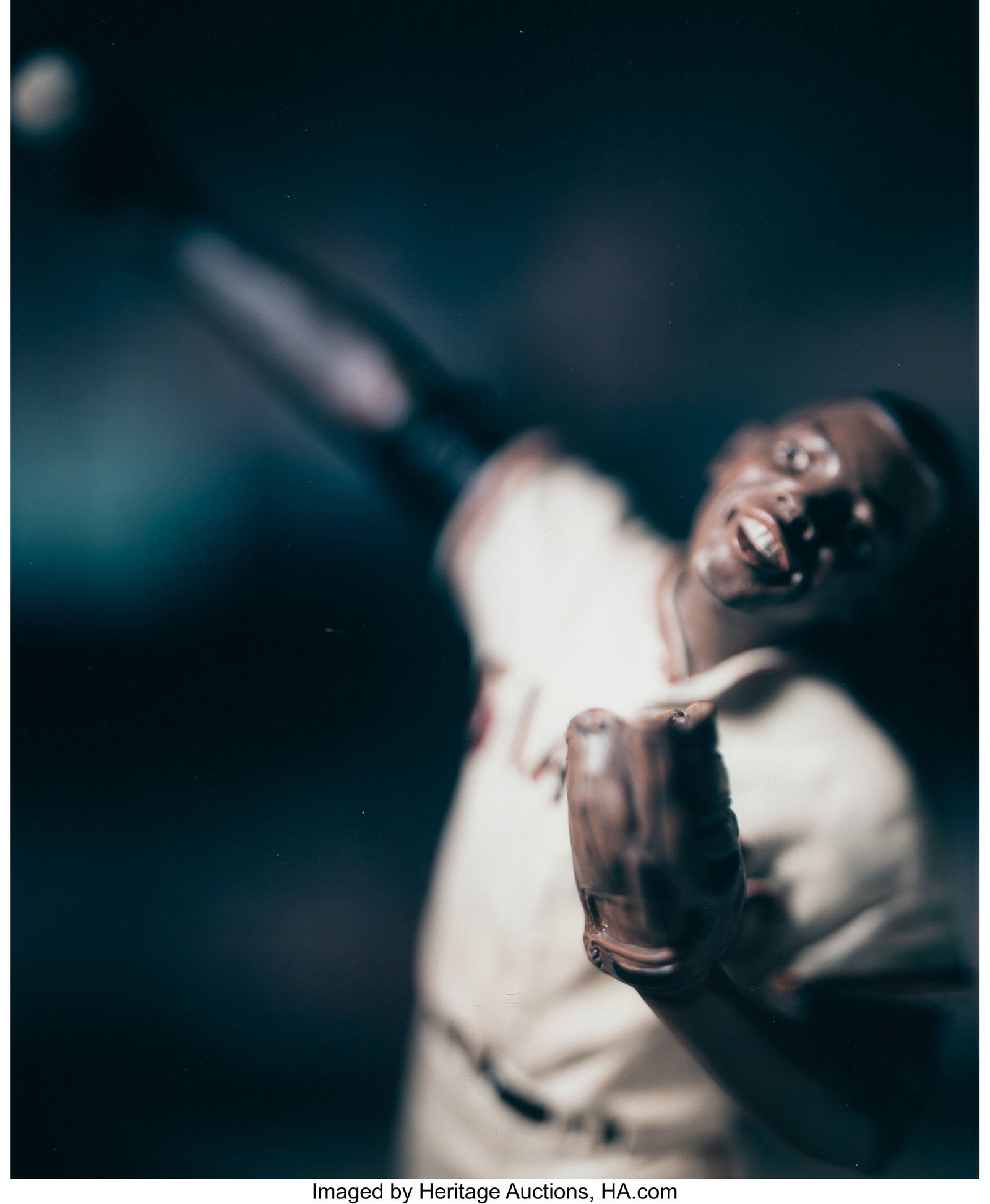 David Levinthal (American, b. 1949) Willy Mays,: David Levinthal (American, b. 1949) Willy Mays, New York Giants (from Baseball series), 2004 Unique Polaroid print 24 x 20-1/2 inches (61.0