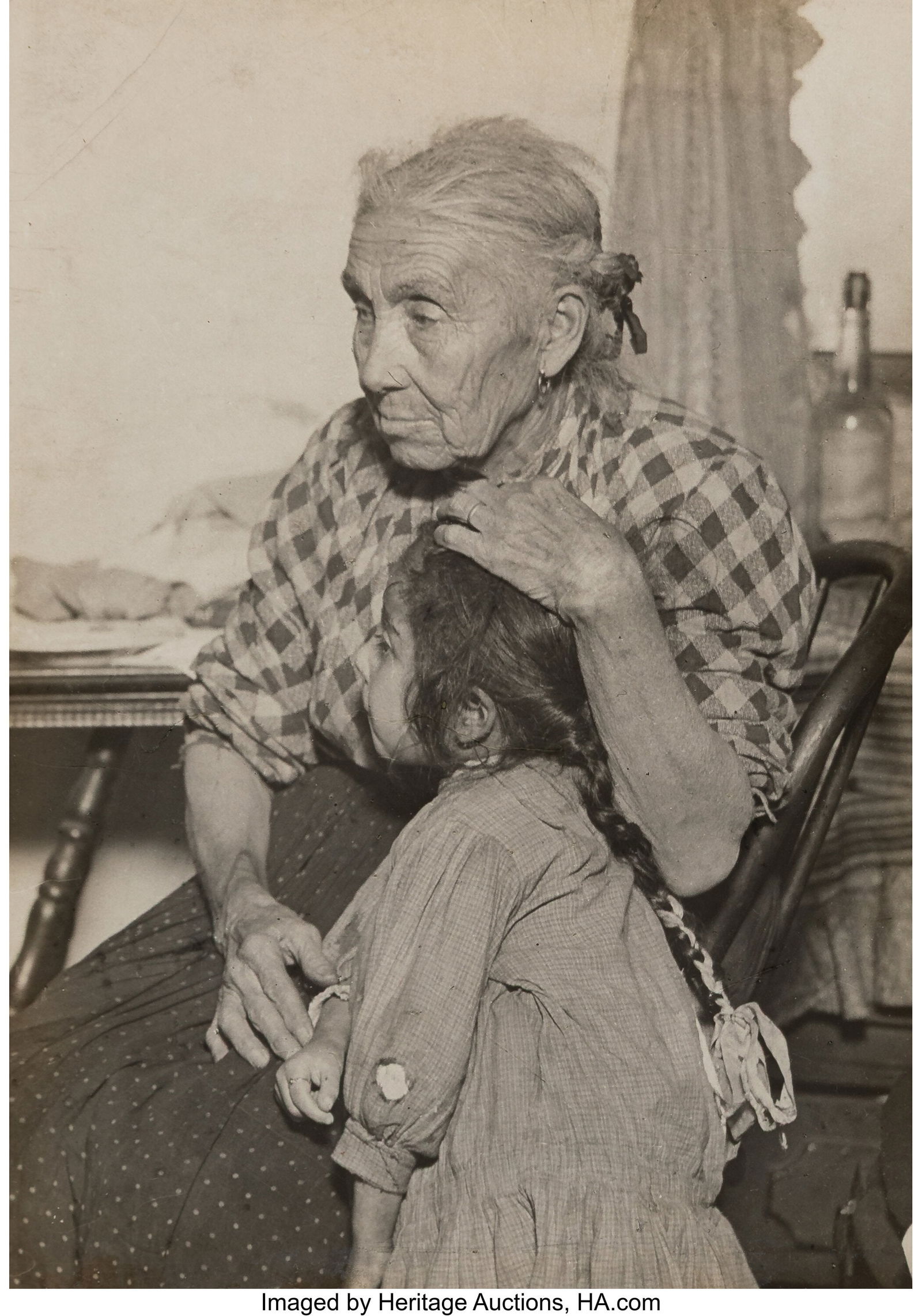 Lewis Wickes Hine (American, 1874-1940) Tenement: Lewis Wickes Hine (American, 1874-1940) Tenement Dwellers, circa 1910s Gelatin silver print 6-1/2 x 4-5/8 inches (16.5 x 11.7 cm) (image&rpar
