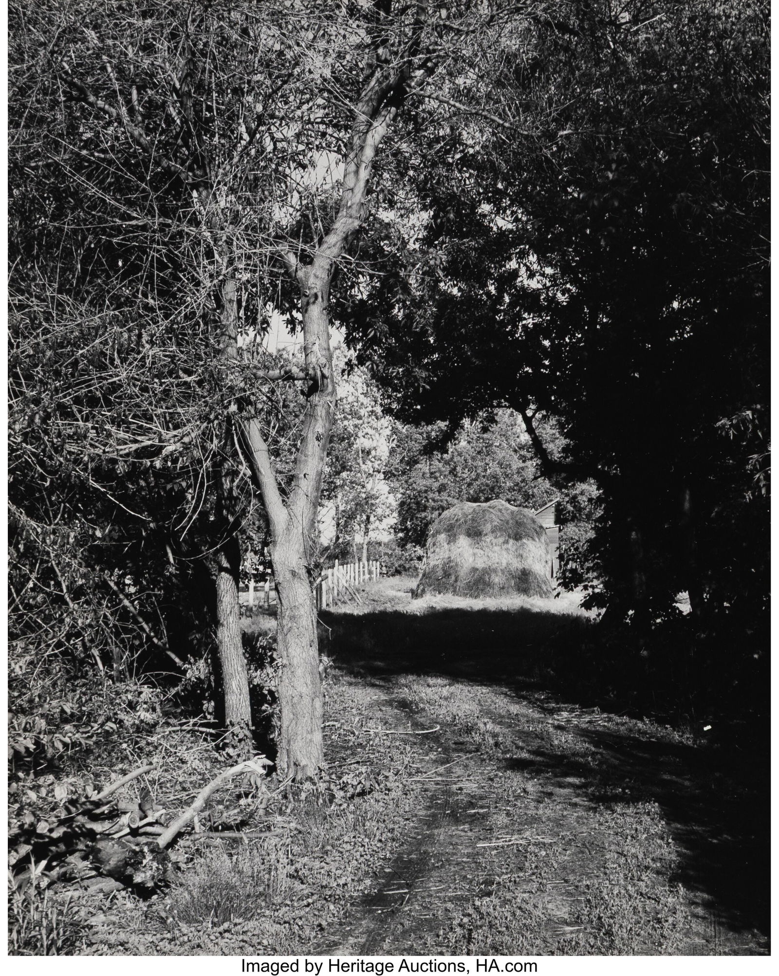 Wright Morris (American, 1910-1998) Ed's Farm, 1: Wright Morris (American, 1910-1998) Ed's Farm, 1947 Gelatin silver print 9-1/4 x 7-1/2 inches (23.5 x 19.1 cm) (image/sheet) Signed&