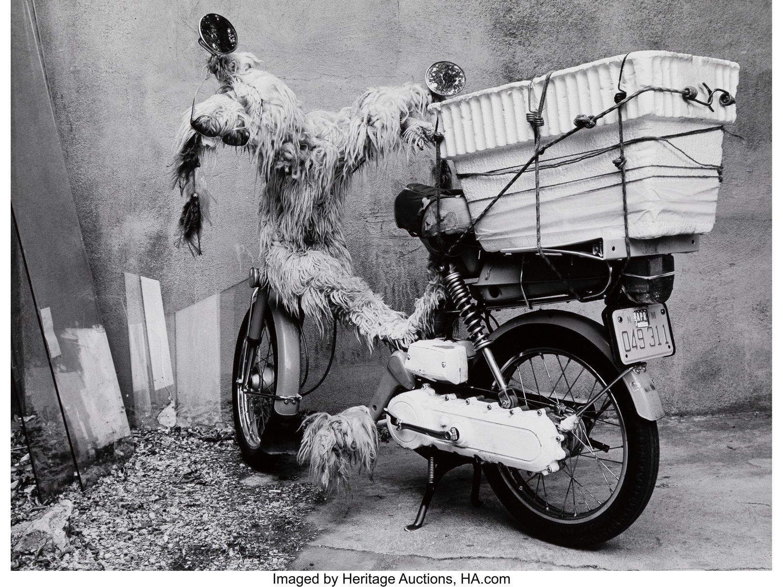 Myron Wood (American, 1921-1999) Santa Fe Bike,: Myron Wood (American, 1921-1999) Santa Fe Bike, 1986 Gelatin silver print 7-1/8 x 9-3/8 inches (18.1 x 23.8 cm) (image/sheet) Signed