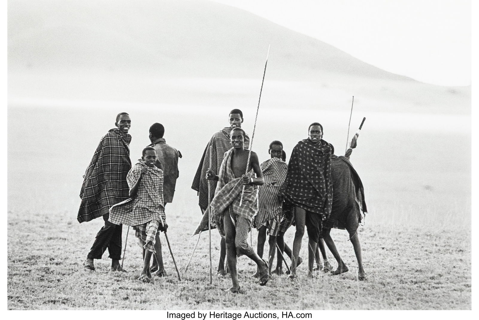 Marc Hispard (French, 20th Century) Africa, Keny: Marc Hispard (French, 20th Century) Africa, Kenya, Maasaï, circa 1990 Gelatin silver print 9-1/2 x 14 inches (24.1 x 35.6 cm) (i