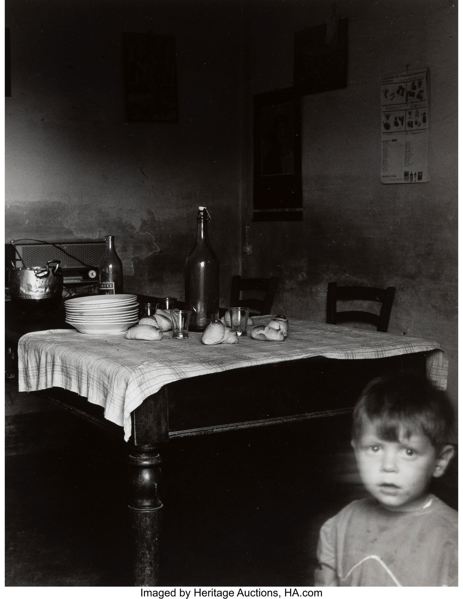 Giuseppe Bruno (Italian, 1926-1999) Viaggio in C: Giuseppe Bruno (Italian, 1926-1999) Viaggio in Carnia (Journey in Carnia), circa 1958 Gelatin silver print, ferrotyped 12 x 9 inches (30.5 x 22&period