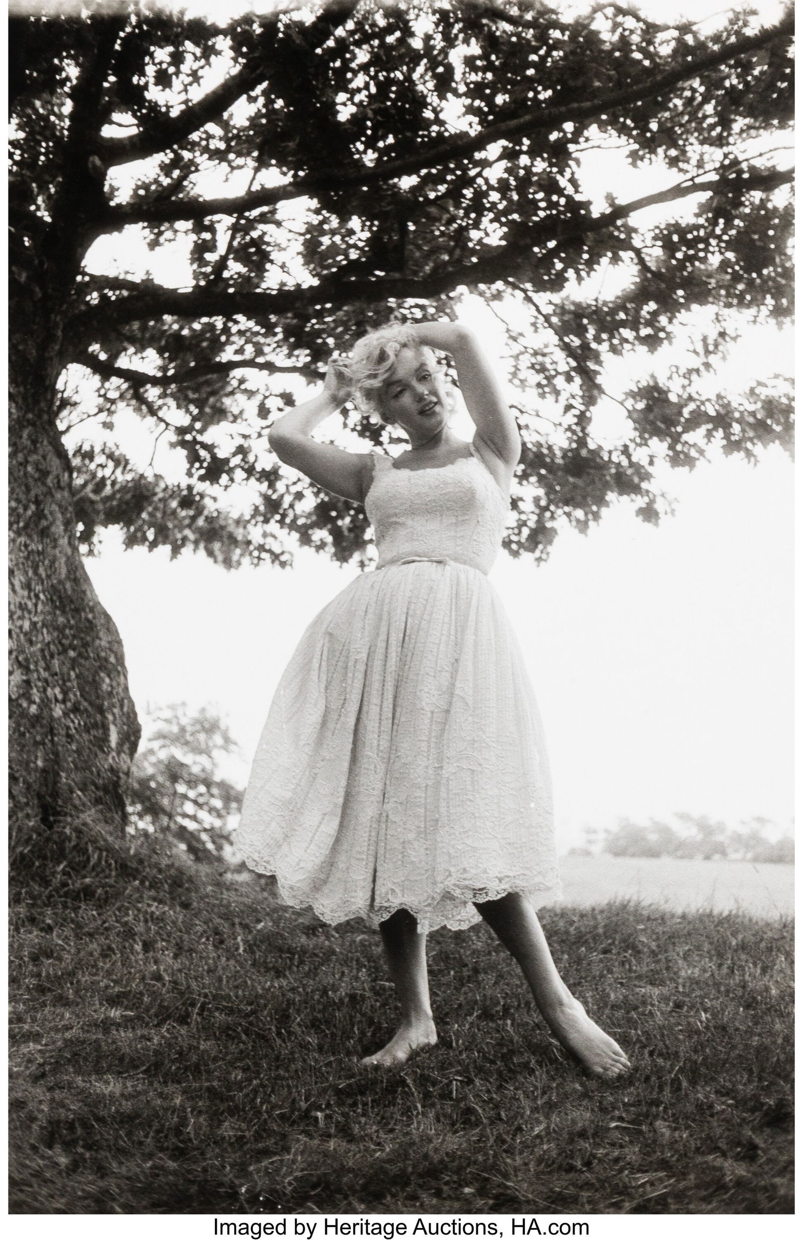 Sam Shaw (American, 1912-1999) Marilyn Monroe, R: Sam Shaw (American, 1912-1999) Marilyn Monroe, Roxbury, Connecticut, 1957 Gelatin silver print, printed later 12-1/2 x 8-7/8 inches (31.8 x