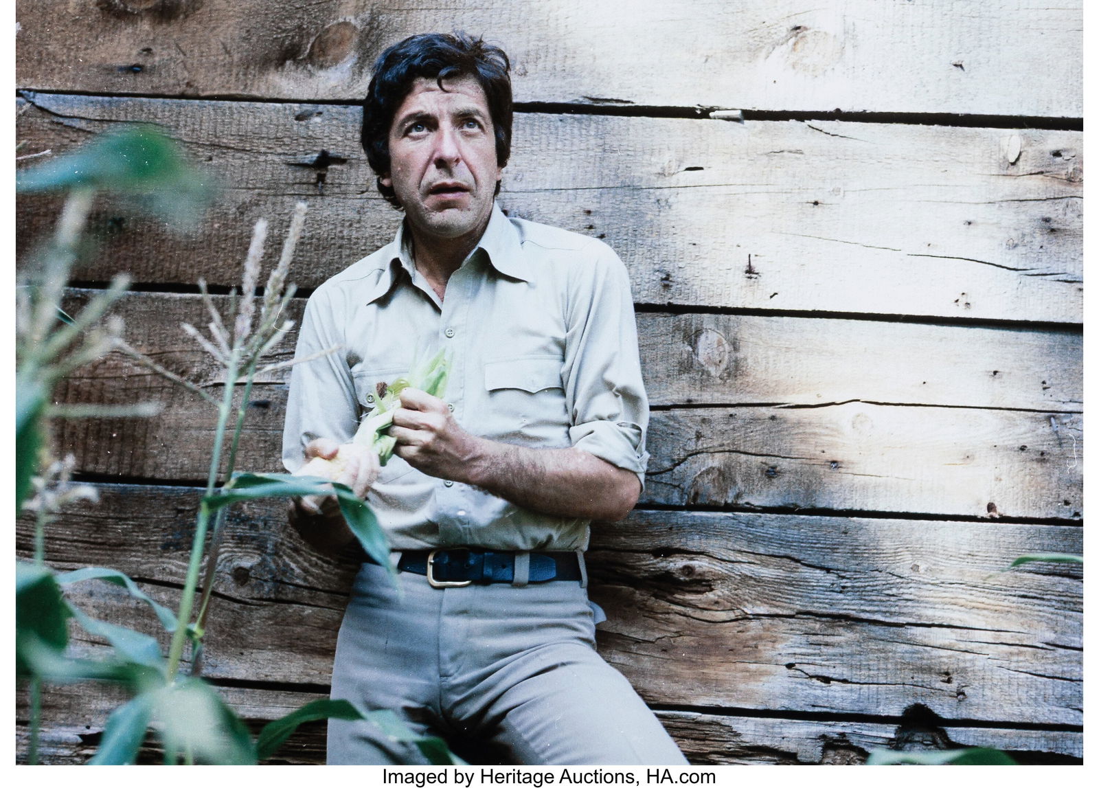 John Rowlands (Canadian, b. 1947) Leonard Cohen,: John Rowlands (Canadian, b. 1947) Leonard Cohen, 1974 Digital pigment print, printed later 14-1/4 x 20 inches (36.2 x 50.8 cm) (imag
