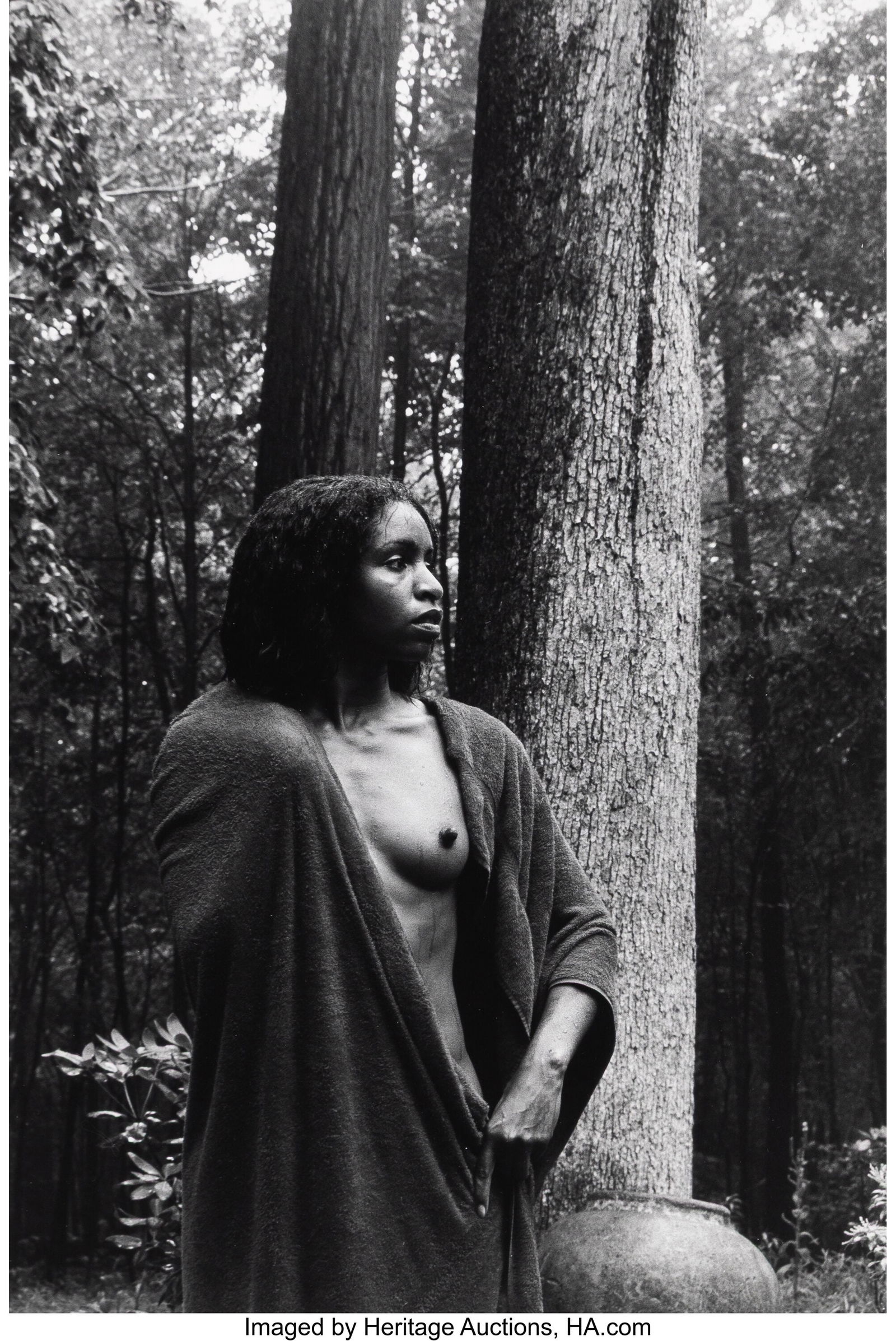 Lucien Clergue (French, 1934-2014) Nude in Princ: Lucien Clergue (French, 1934-2014) Nude in Princeton, 1982 Gelatin silver print 14 x 9-1/4 inches (35.6 x 23.5 cm) (image) 15-1/2 x 9-1&