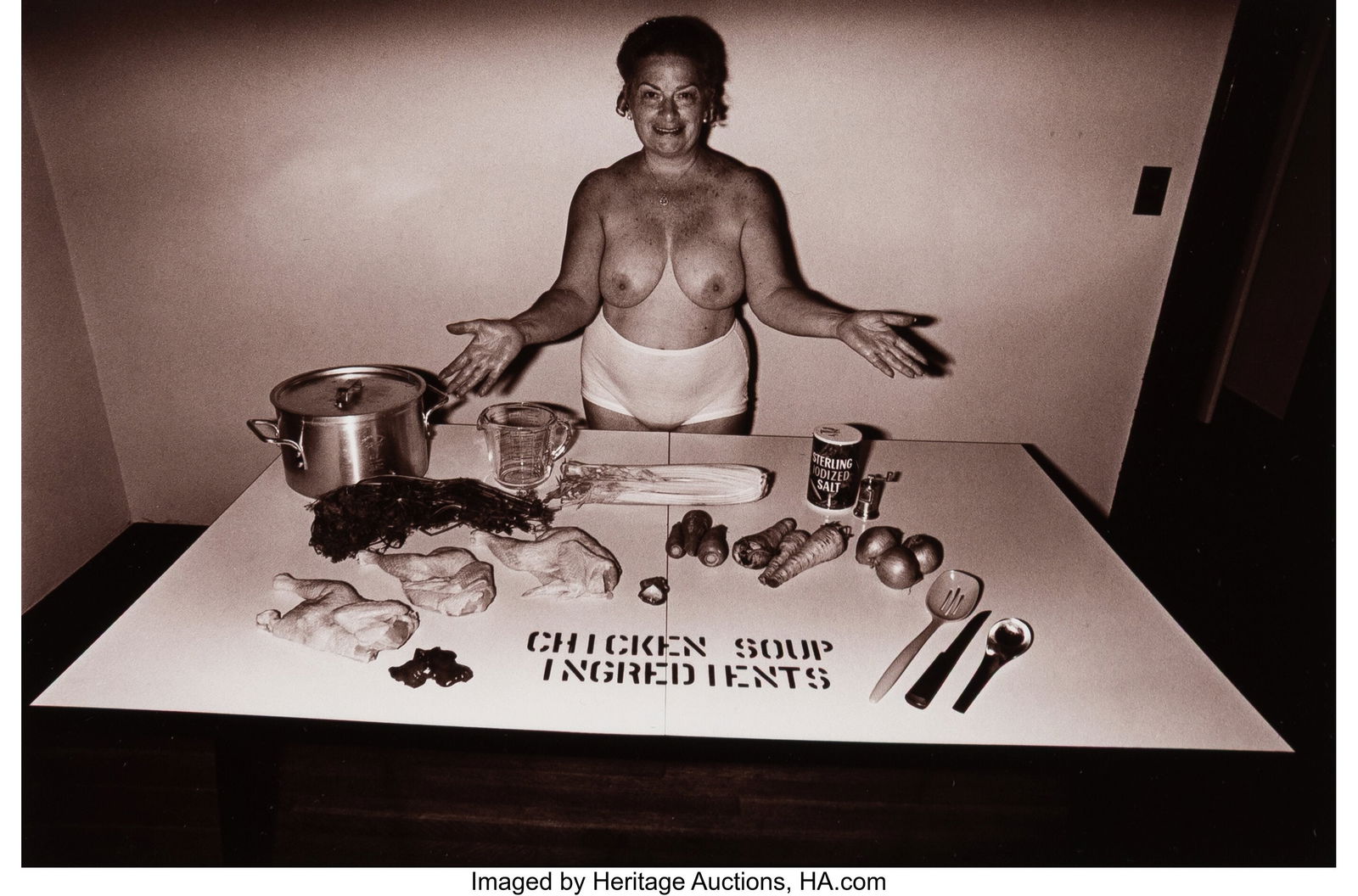 Les Krims (American, b. 1943) Making Chicken Sou (1 of 3)