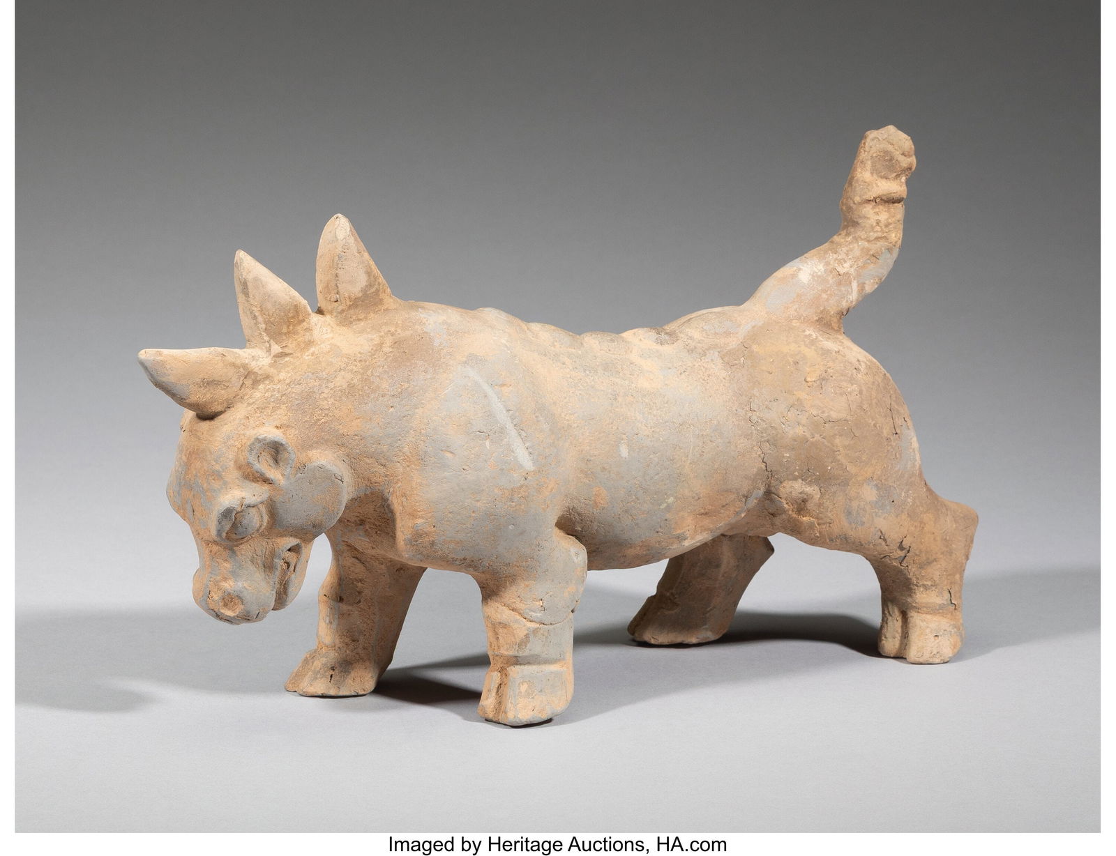 A Chinese Figure of A Mythical Beast 7-1/4 x 12 (1 of 3)