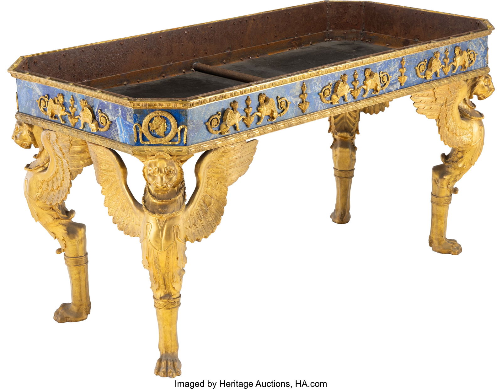 A French Empire-Style Gilt Bronze Mounted Rectan (1 of 3)