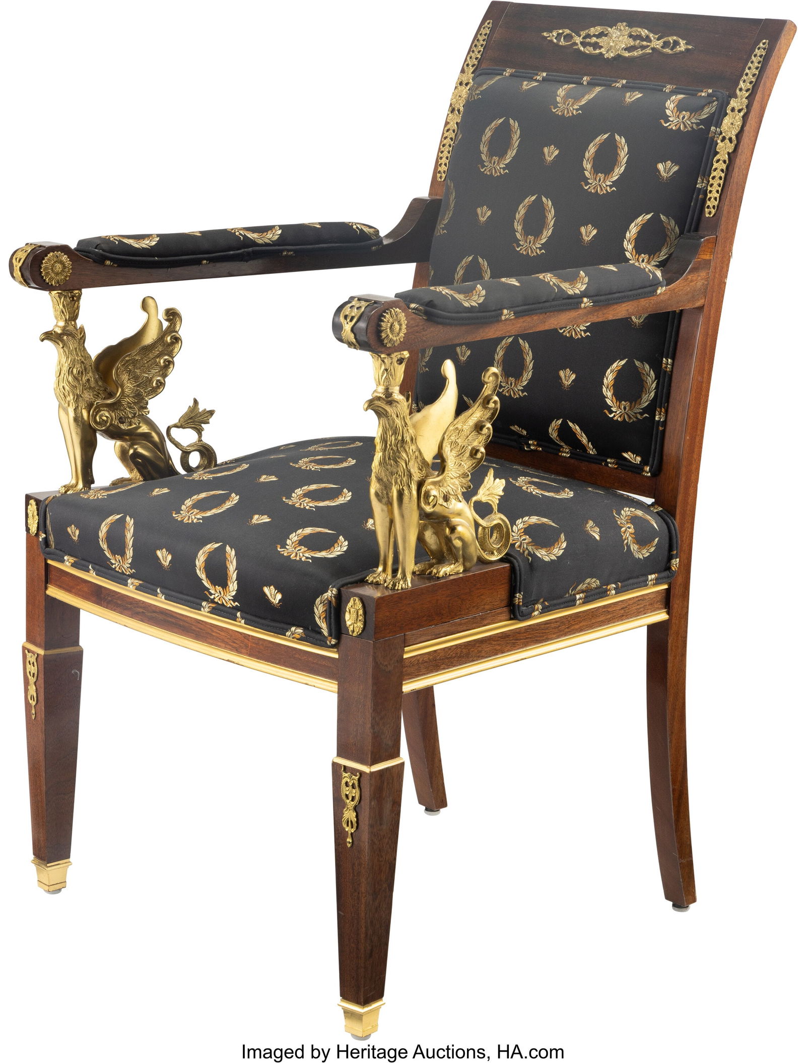 A French Empire-Style Gilt Bronze-Mounted Mahoga (1 of 3)