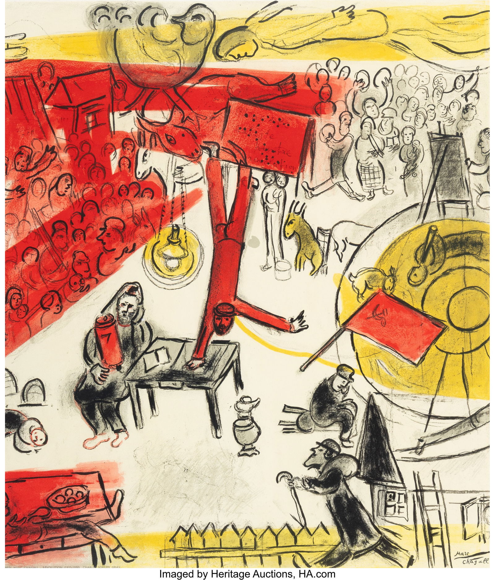 After Marc Chagall (French, 1887-1985) Les peint (1 of 2)