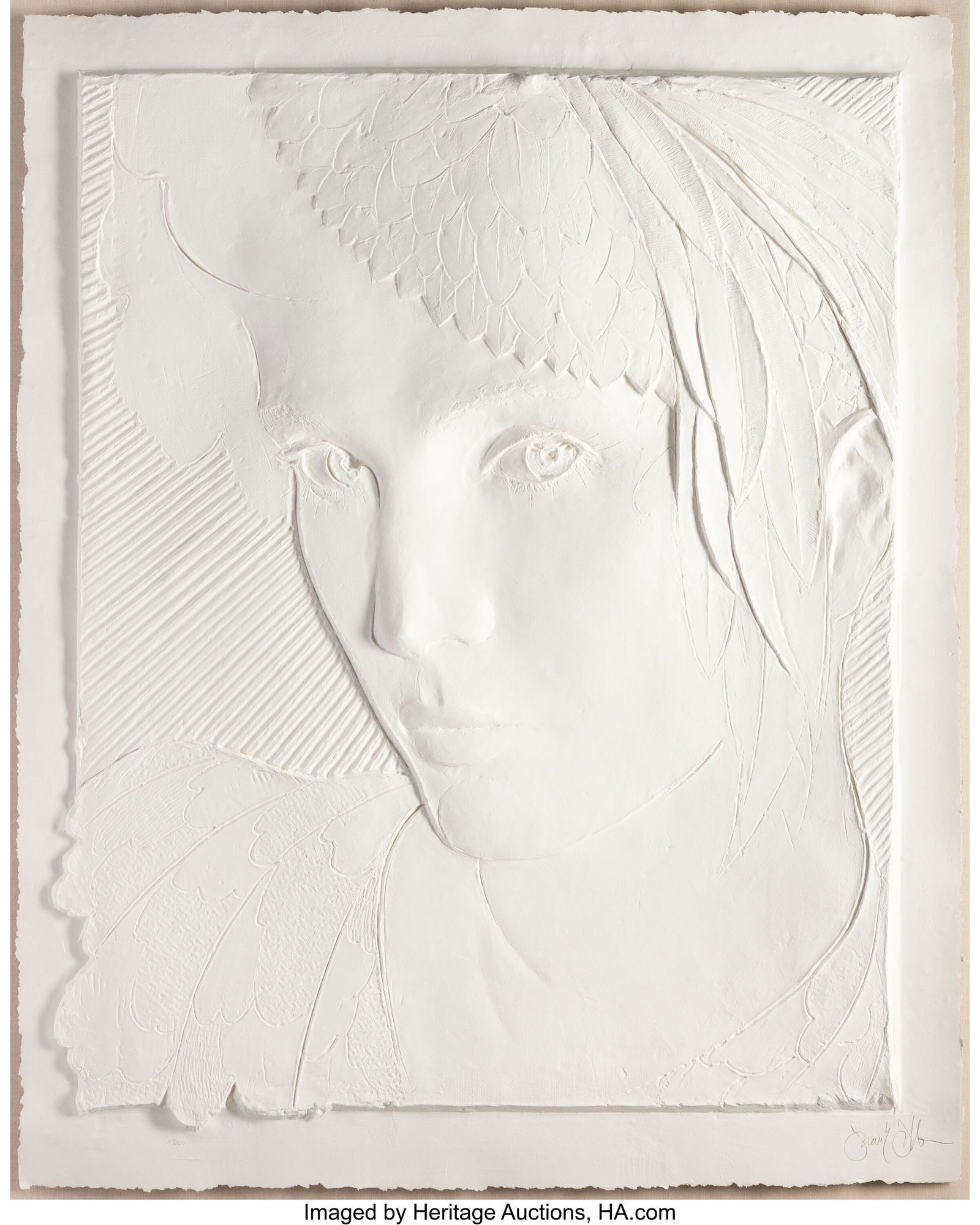 Frank Gallo (American, b. 1933) Feathered Hat Ca (1 of 3)