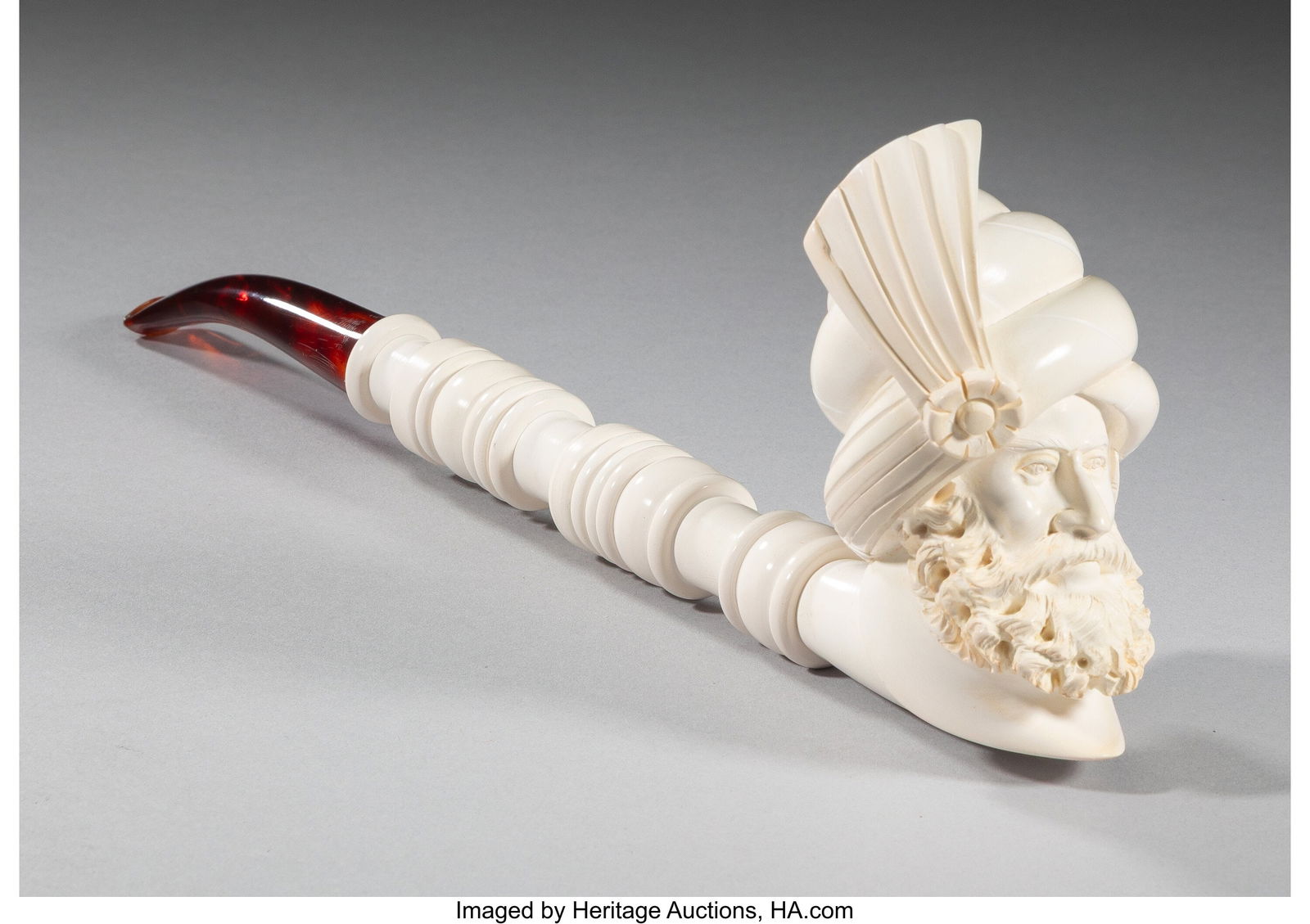A Meerschaum Pipe 11 x 4 x 2-1/4 inches (27.9 x (1 of 3)