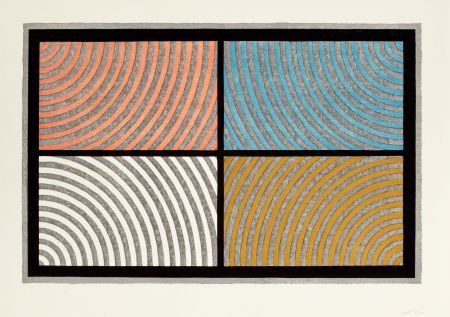 SOL LEWITT (American, 1928-2007) Arcs from Four