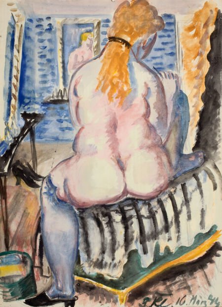 PAUL KLEINSCHMIDT (German, 1883-1949) Woman Dres