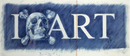 ANDREI MOLODKIN (Russian, b. 1966) Love Copyrigh: ANDREI MOLODKIN (Russian, b. 1966)Love Copyright ART (study)Ballpoint pen o