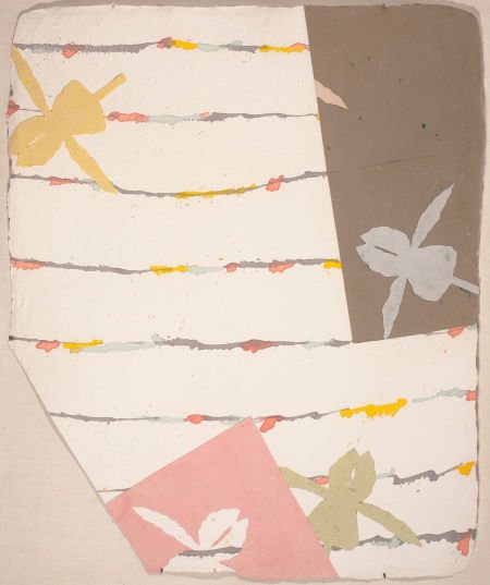 BILLY AL BENGSTON (American, b. 1934) Untitled, : BILLY AL BENGSTON (American, b. 1934) Untitled, 1979 Collage 30-1/2 x 25-1