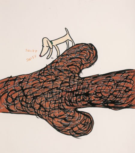 YOSHITOMO NARA (Japanese, b. 1959) and DAVID SHR: YOSHITOMO NARA (Japanese, b. 1959) and DAVID SHRIGLEY (BRITISH, b. 1968) Untitled