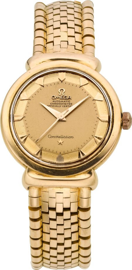 Omega 18k Rose Gold Constellation With Heavy Gol