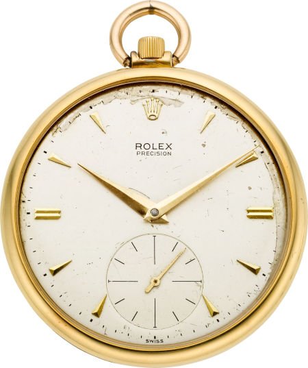 Rolex Gent's 18k Gold Pocket Watch, circa 1959