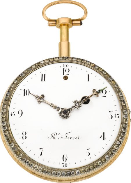 Philippe Terrot Fine Enamel & Gold Quarter Repea - 2