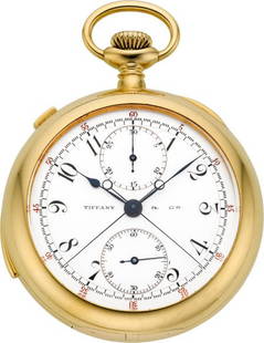 Patek Philippe Rare & Important Minute Repeater: Patek Philippe Rare & Important Minute Repeater With Split Seconds Chronograph & Register For Tiffany