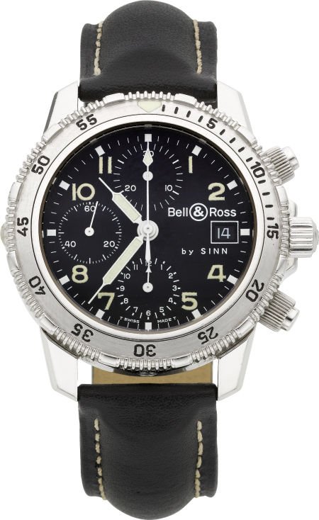 Sinn Ref. 103.0848 "Der Taucherchronograph" By B: Sinn Ref. 103.0848 "Der Taucherchronograph" By Bell & Ross, circa 1990's Case: stainless s