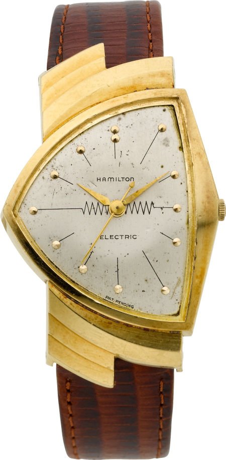 Hamilton Rare 18k Gold Ventura, circa 1957