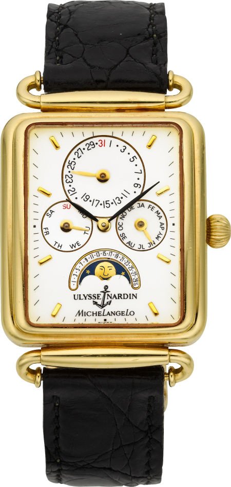 Ulysse Nardin "Michelangelo" Gold Automatic Cale