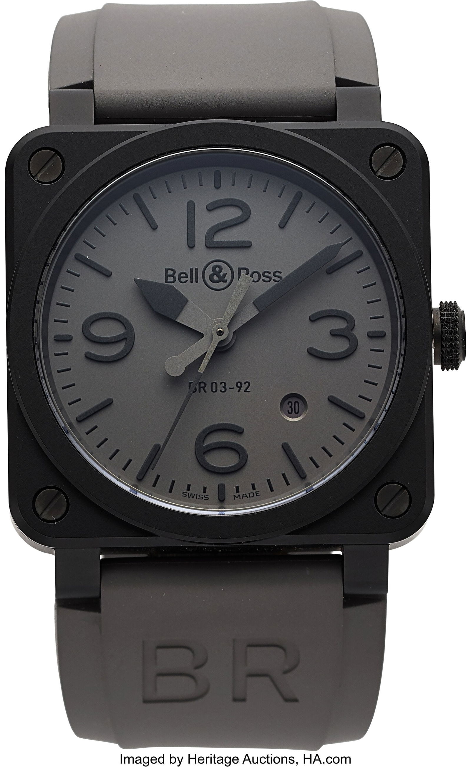 Bell & Ross Ceramic Wrist Watch Full Set, Ref. B (1 of 3)