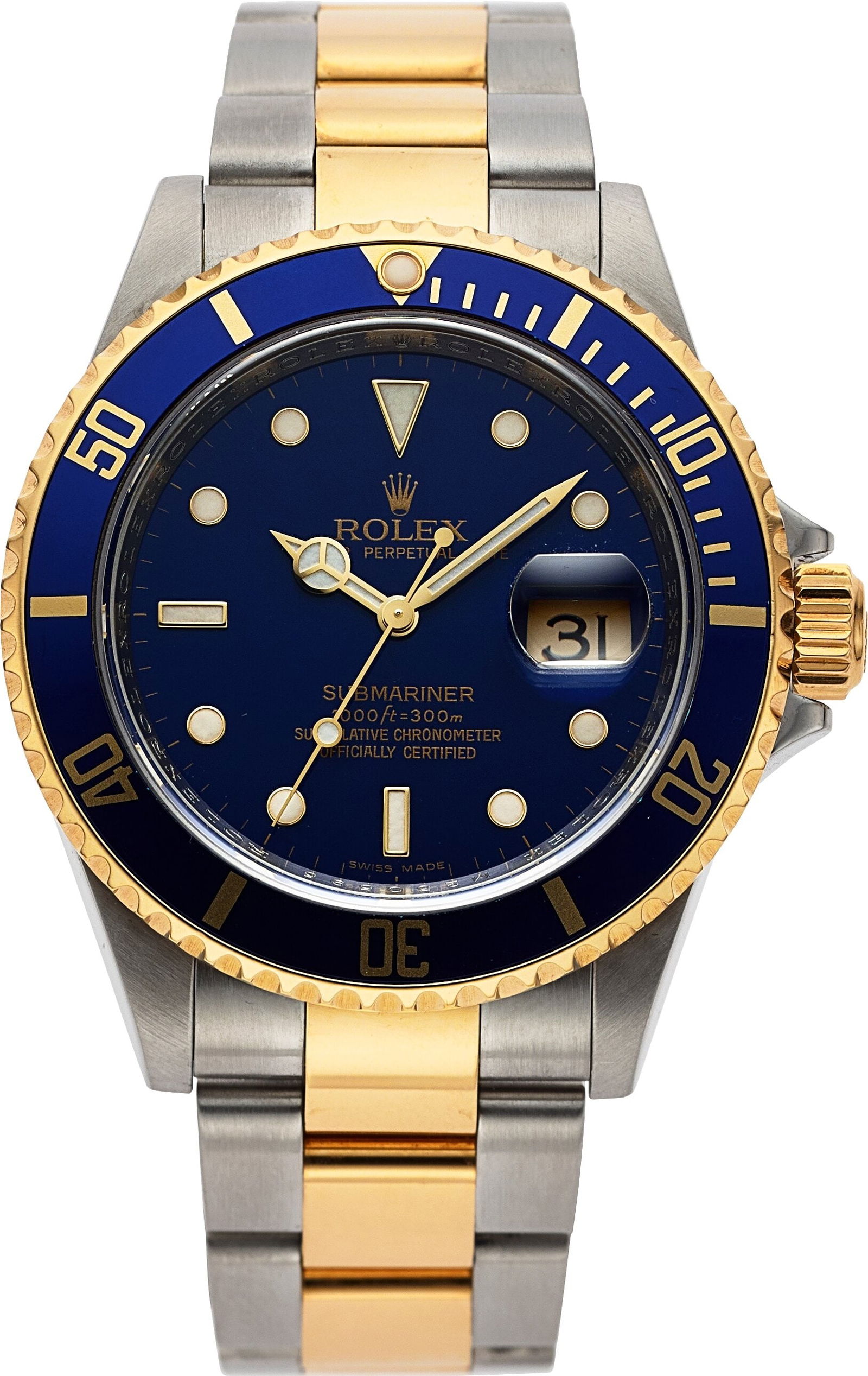 Rolex Submariner Two Tone 18k Yellow Gold and St (1 of 4)