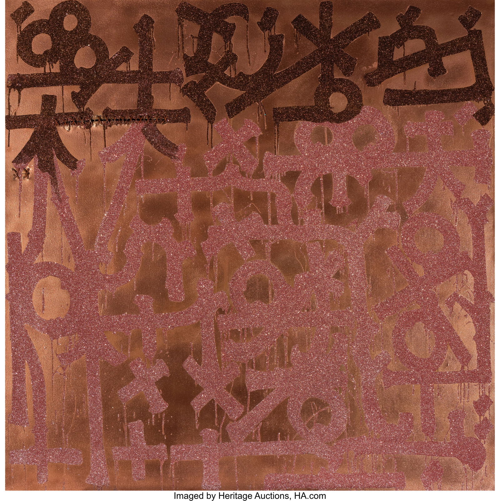 RETNA (b. 1979) Untitled, 2022 Spray paint, acry (1 of 3)