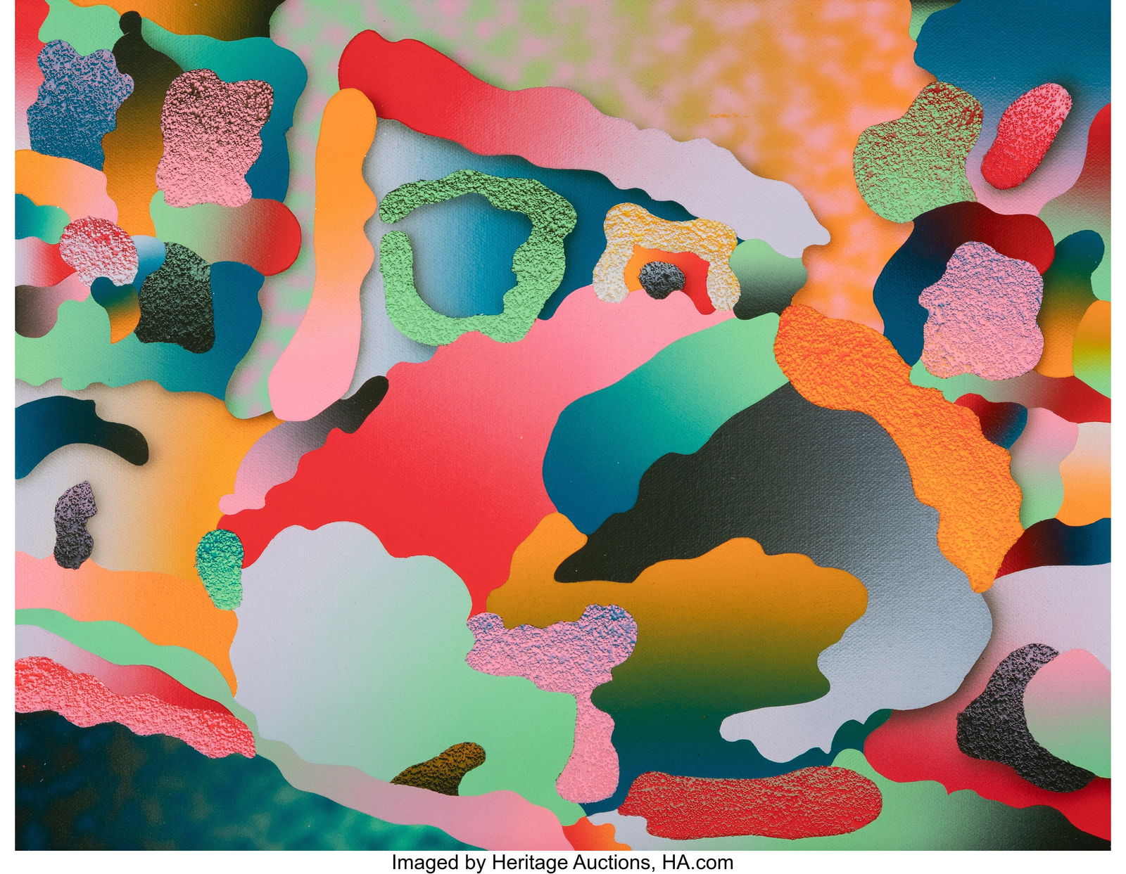 Morgan Blair (b. 1986) Stick Around After the Sh: Morgan Blair (b. 1986) Stick Around After the Show..., 2019 Acrylic and sand on canvas over panel 11 x 14 inches (27.9 x 35.6 cm) Si