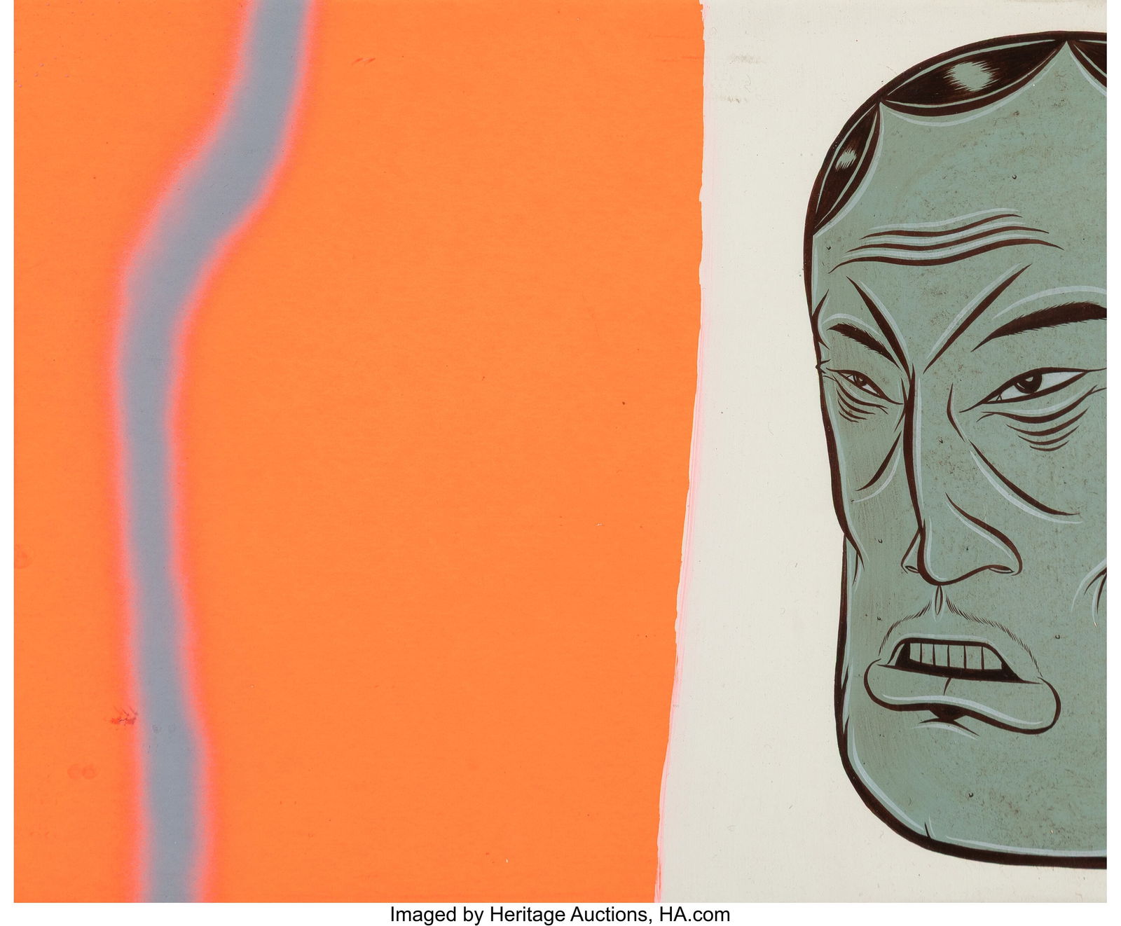 Barry McGee (b. 1966) Untitled Gouache and airbr (1 of 2)