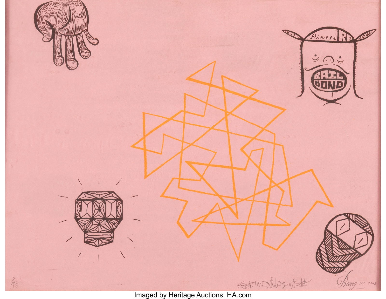 Barry McGee X Andrew Jeffrey Wright Untitled, 20 (1 of 2)